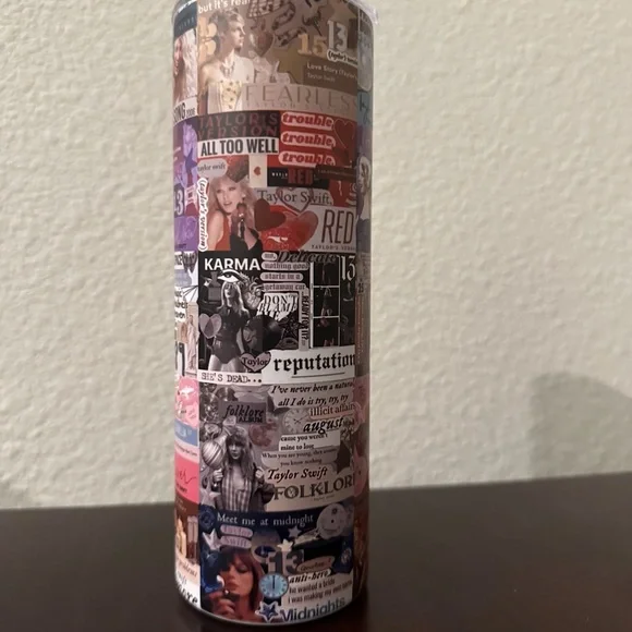 Taylor Swift Stainless Steel Sublimated Double Wall Insulated 20 oz Tumbler Cup - Picture 4 of 5
